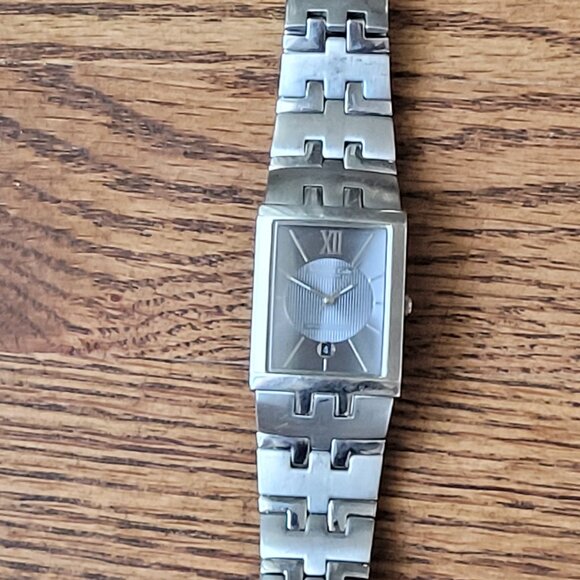 Men's Kenneth Cole Watch KC3367 Stainless Steel Bracelet Dead Batery Grey Face - Picture 1 of 12